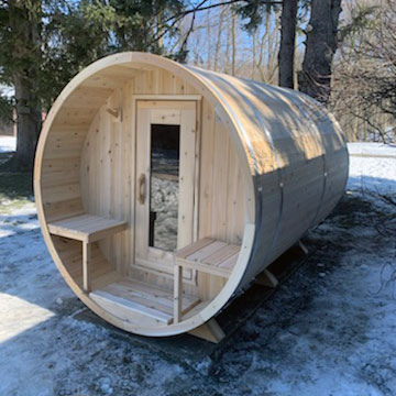 Canadian Timber Tranquility Barrel Sauna (Electric) CTC2345E