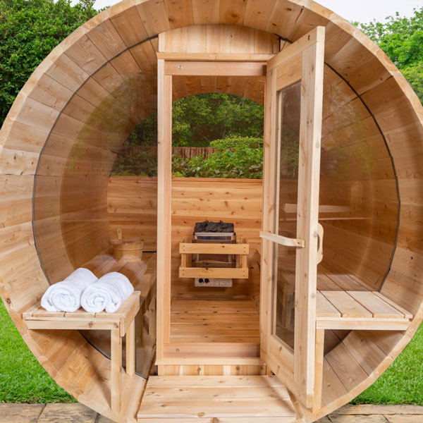 Canadian Timber Serenity MP Barrel Sauna (Woodburn) CTC2245MPW