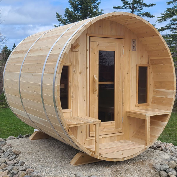 Canadian Timber Tranquility Barrel Sauna (Woodburnr) CTC2345W