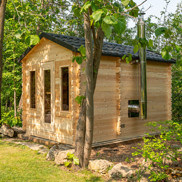 Canadian Timber Georgian Cabin Sauna with Changeroom (Woodburn) CTC88CW