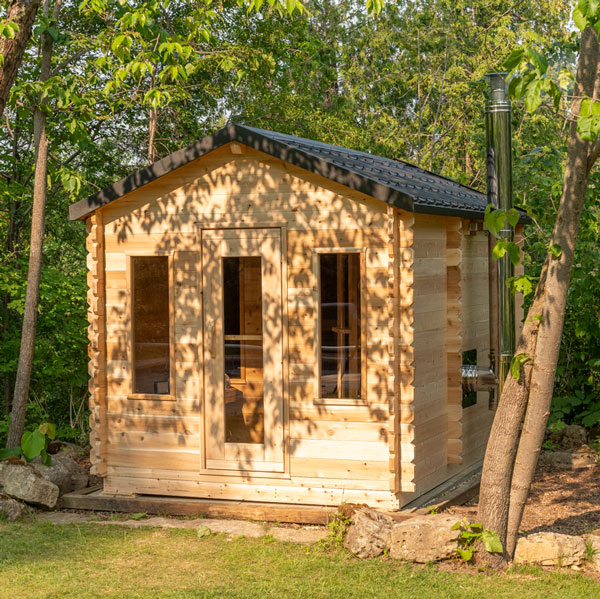 Canadian Timber Georgian Cabin Sauna with Changeroom (Woodburn) CTC88CW