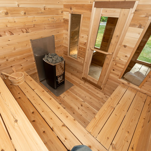 Canadian Timber Georgian Cabin Sauna with Changeroom (Woodburn) CTC88CW