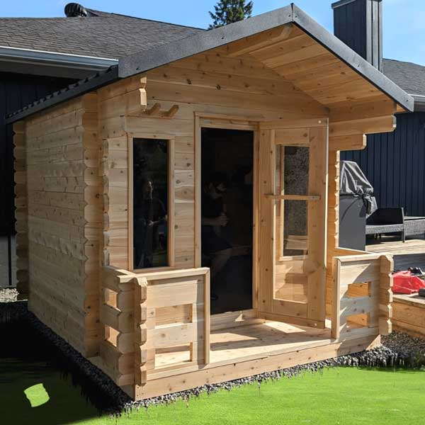 Canadian Timber Georgian Cabin Sauna with Porch (Electric) CTC88PE