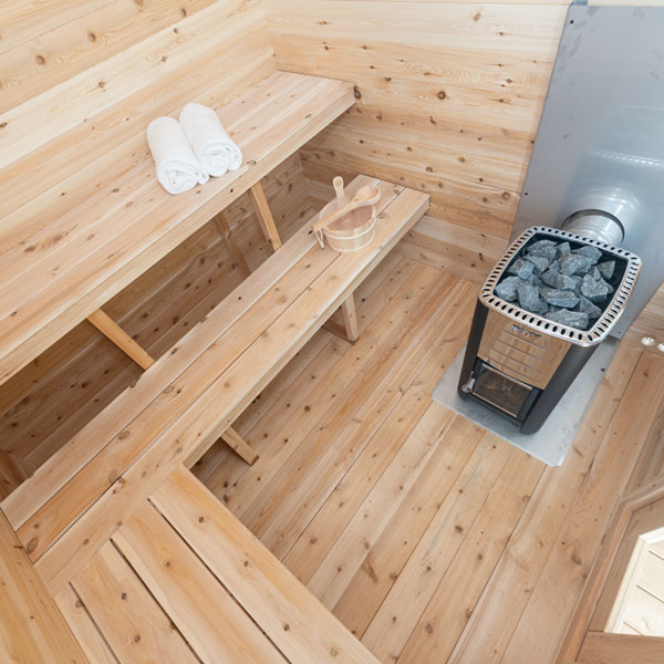 Canadian Timber Georgian Cabin Sauna with Porch (Electric) CTC88PE
