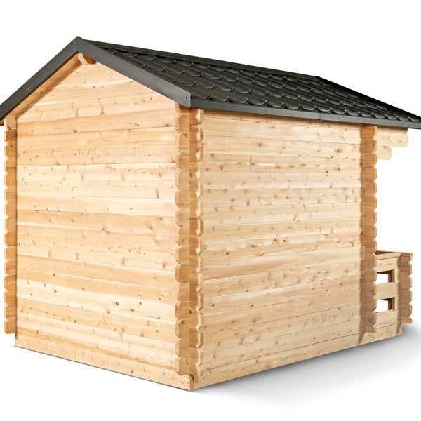Canadian Timber Georgian Cabin Sauna with Porch (Woodburn) CTC88PW