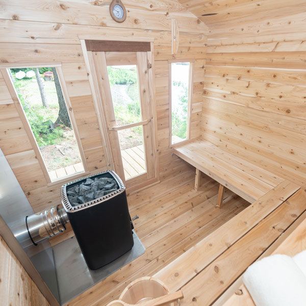 Canadian Timber Georgian Cabin Sauna (Woodburn) CTC88W